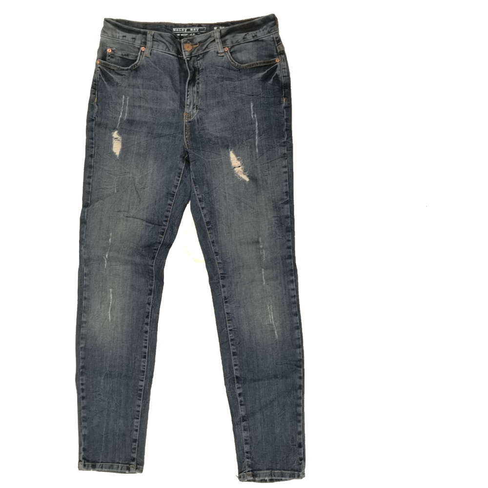 Noisy May Women Skinny Distressed Blue Jeans 28"
